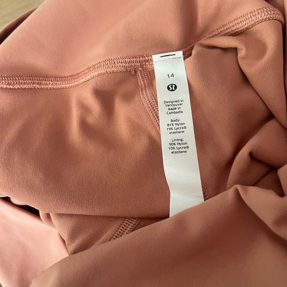Lululemon" Align High-Rise Pant 25"-Pink Savannah -Size (14) Good Condition - Picture 13 of 13